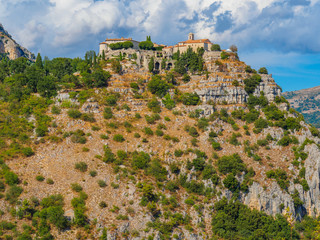 The fortified village of Gourdon situated high in the mountains is considered one of France's most beautiful villages.