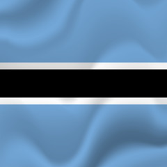 Botswana flag. Vector illustration.