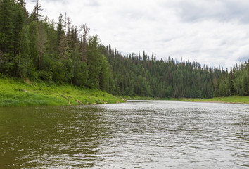 The small rivers of Siberia. Krasnoyarsk region, Russia	