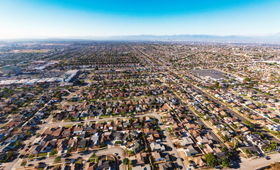 Aerial view of a massive highway intersection in Los AngelesAerial view of a massive highway intersection in Los Angeles