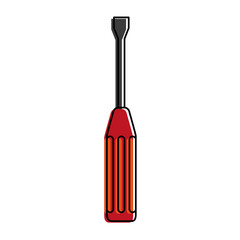 Screwdriver tool isolated icon vector illustration graphic design