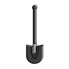 Shovel tool isolated icon vector illustration graphic design