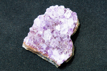Amethyst. Crystals natural amethyst. Semi-precious stone. Minerals is the underground wealth.