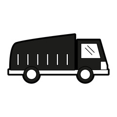 Cargo truck vehicle icon vector illustration graphic design