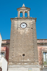 Fototapeta na wymiar Clocktower. Mottola. Puglia. Italy. 