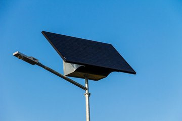 Ecological electrical energy from the solar panel used for street illumination