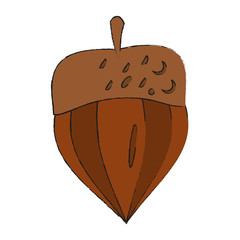 Nut natural snack icon vector illustration graphic design