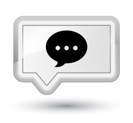 Conversation icon prime white banner button