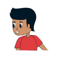 Young man cartoon icon vector illustration graphic design
