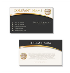 Elegant business card design template 