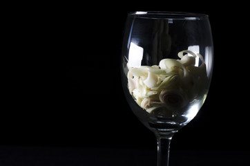 lemongrass in glass still life style