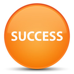 Success special orange round button