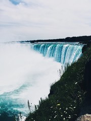 blue niagara falls in Canada