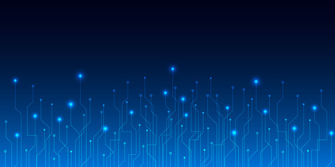 Blue circuit board , Abstract technology background