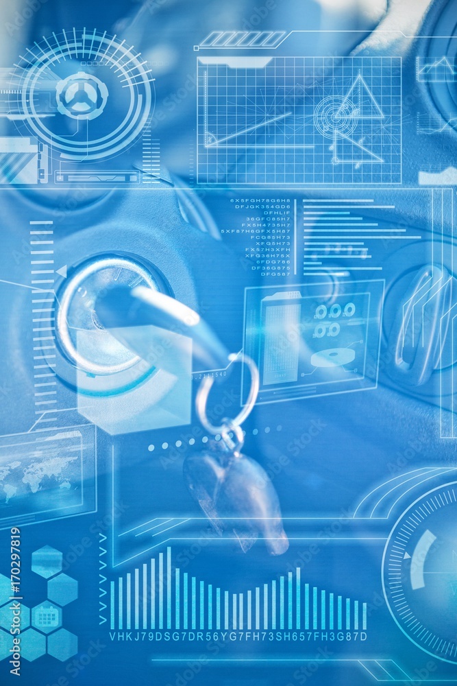 Poster composite image of digital interface
