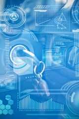 Composite image of digital interface