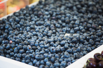 Sale of blackberry on farm market