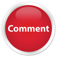 Comment premium red round button