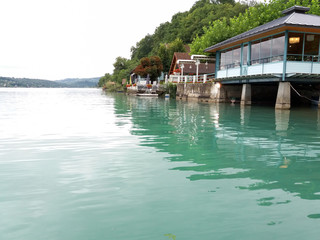 Fototapeta premium Lac D'Aigubelette, Savoie, Rhone Alps France