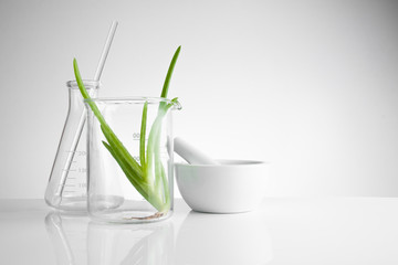 herbal medicine natural organic and scientific glassware