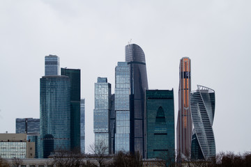 landscape of modern moskow