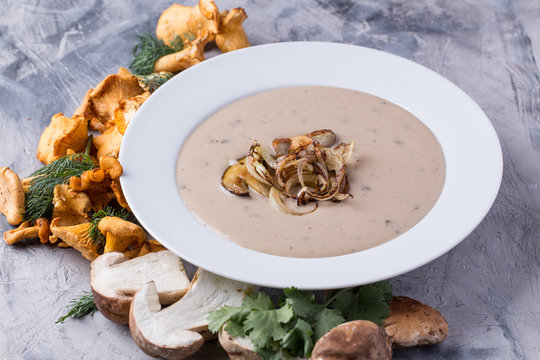 Home made mushroom soup