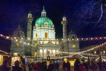 Zelfklevend Fotobehang Christmas in Vienna © adisa