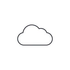 cloud, weather thin line icon. Linear vector illustration. Pictogram isolated on white background