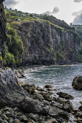 Fototapeta na wymiar landscape cliff and rocks madeira island. Portugal
