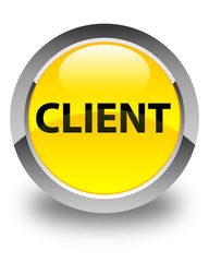 Client glossy yellow round button