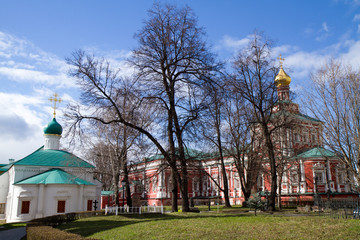 Fototapeta premium monastary of Novodevichy in moscow russia