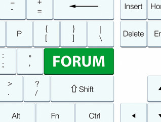 Forum green keyboard button