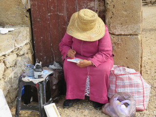 Artist in Essaouira, Morocco