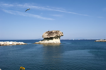 Il Fungo, the famous rock in shape of mushroom