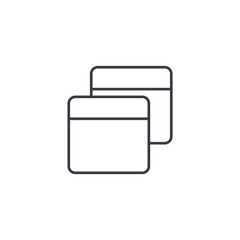 programming code, application thin line icon. Linear vector illustration. Pictogram isolated on white background