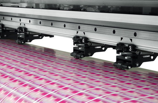 Large printer format inkjet working