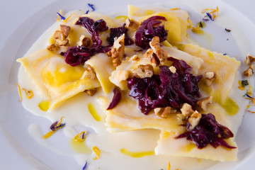 main courses ready in a gourmet restaurant