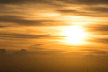 Evening clouds and evening light, Twilight