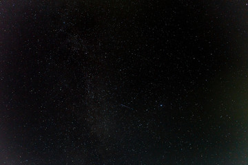 Dark night sky with stars.