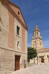 Fototapeta na wymiar Church of San Miguel in Ampudia. Spain