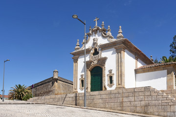 Fototapeta na wymiar Chapel and fortress in Chaves, Portugal