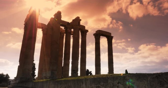 Athens Greece Parthenon temple on Athenian Acropolis