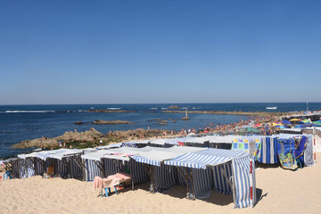 Beach of Vila do Conde in Douro Region, Northern Portugal
