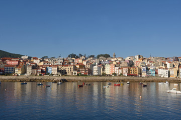 Fototapeta na wymiar View of the fishing village of La Guardia, Pontevedra province, Galicia, Spain