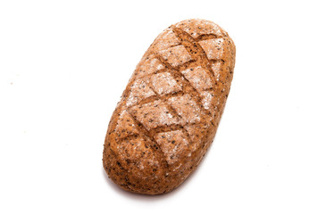 rye bread isolated
