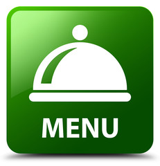 Menu (food dish icon) green square button
