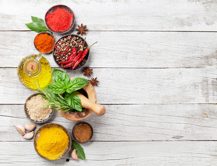 Various spices and herbs