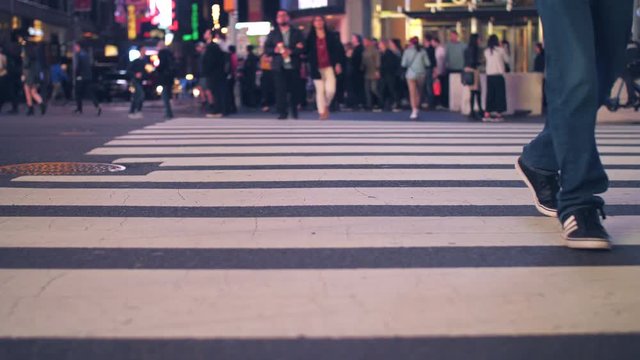 New York City crosswalk