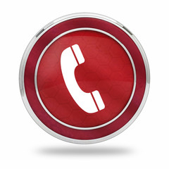 bouton téléphone rouge