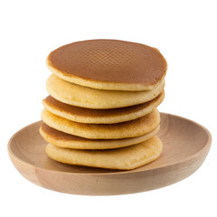 Dorayaki japanese snack dorayaki is a japanese bread japanese pancakes on white background